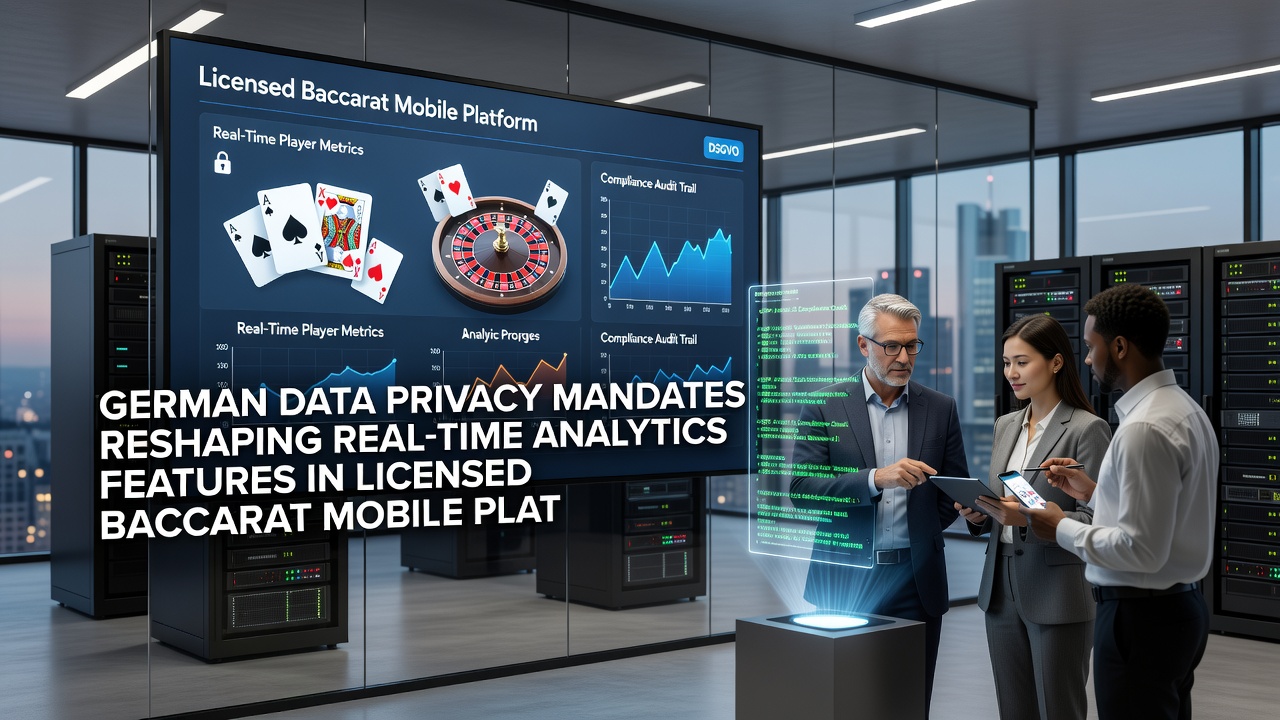Analytics interface with privacy-compliant real-time charts on a baccarat mobile platform