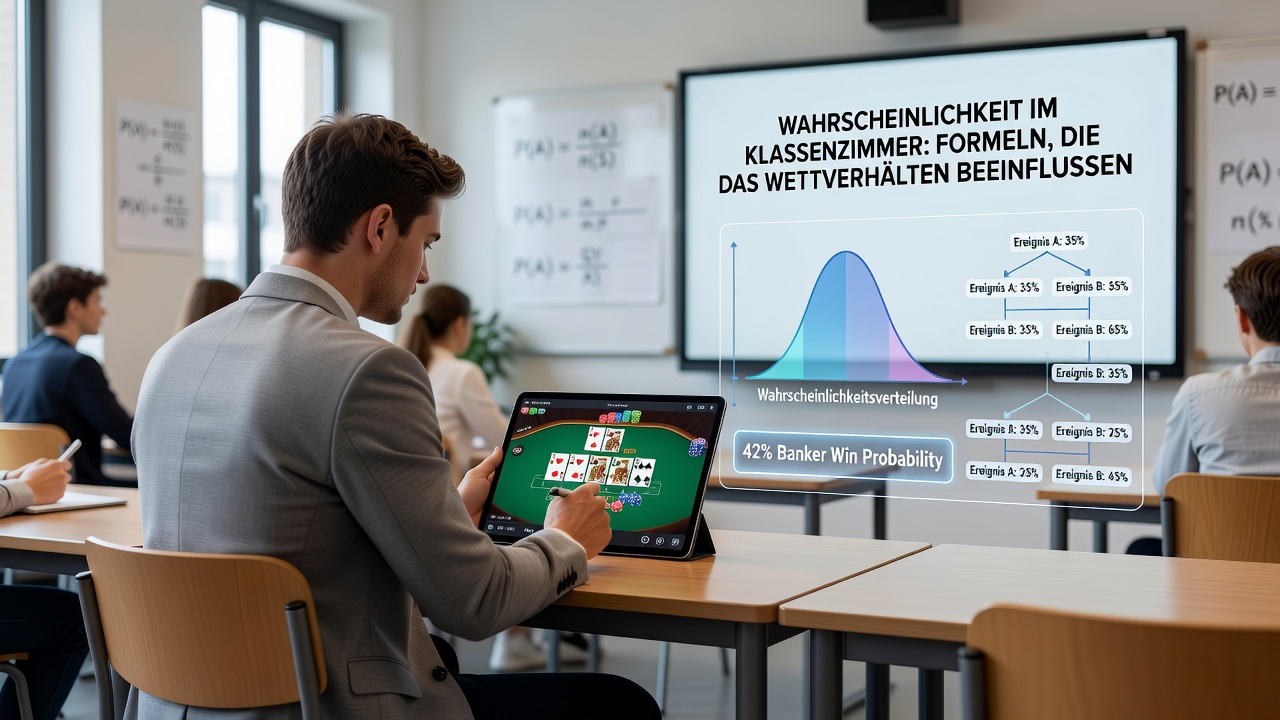 Deutsche Schüler lernen Wahrscheinlichkeitsrechnung im Klassenzimmer, die später Einfluss auf Baccarat-Entscheidungen nimmt